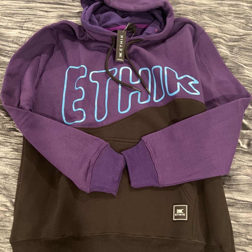 Men’s Purple Black Ethik Hoodie